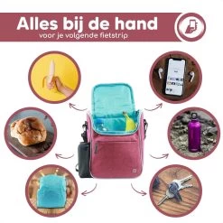 Bablue Stuurtas Fiets - Roze Fietstas - Met Regenhoes - Handig Te Bevestigen - Fietstas Enkel - Fietstas Stuur - Afneembaar - Stuurtas Fiets Waterproof - Schoudertas - Elektrische Fietsen - Stuurtas Met Smartphone Houder -Fietsonderdelen Winkel 1200x1200 655