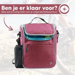 Bablue Stuurtas Fiets - Roze Fietstas - Met Regenhoes - Handig Te Bevestigen - Fietstas Enkel - Fietstas Stuur - Afneembaar - Stuurtas Fiets Waterproof - Schoudertas - Elektrische Fietsen - Stuurtas Met Smartphone Houder -Fietsonderdelen Winkel 1200x1200 657