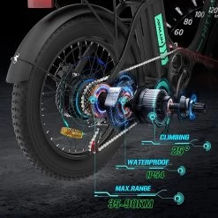 HITWAY E Bike Fat Tire Urban Opvouwbare Elektrische Fiets, 20 Inch, 250W/36V/11,2Ah Batterij Voor Heren En Dames -Fietsonderdelen Winkel 1200x1200 80