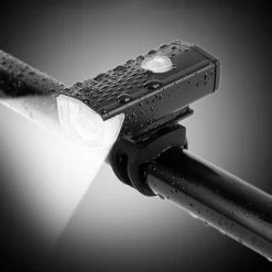 Merkloos LED Fietsverlichting Set - Fietslamp USB Oplaadbaar - Fietslampjes Voorlicht & Achterlicht - Nederlandse Handleiding - Waterdicht – Zwart -Fietsonderdelen Winkel 1200x1200 960