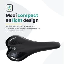Voltano Race / MTB Fietszadel - Zwart - Unisex - Mountainbike Zadel - Stevig En Licht -Fietsonderdelen Winkel 1200x1200 993