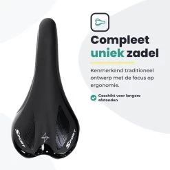 Voltano Race / MTB Fietszadel - Zwart - Unisex - Mountainbike Zadel - Stevig En Licht -Fietsonderdelen Winkel 1200x1200 996