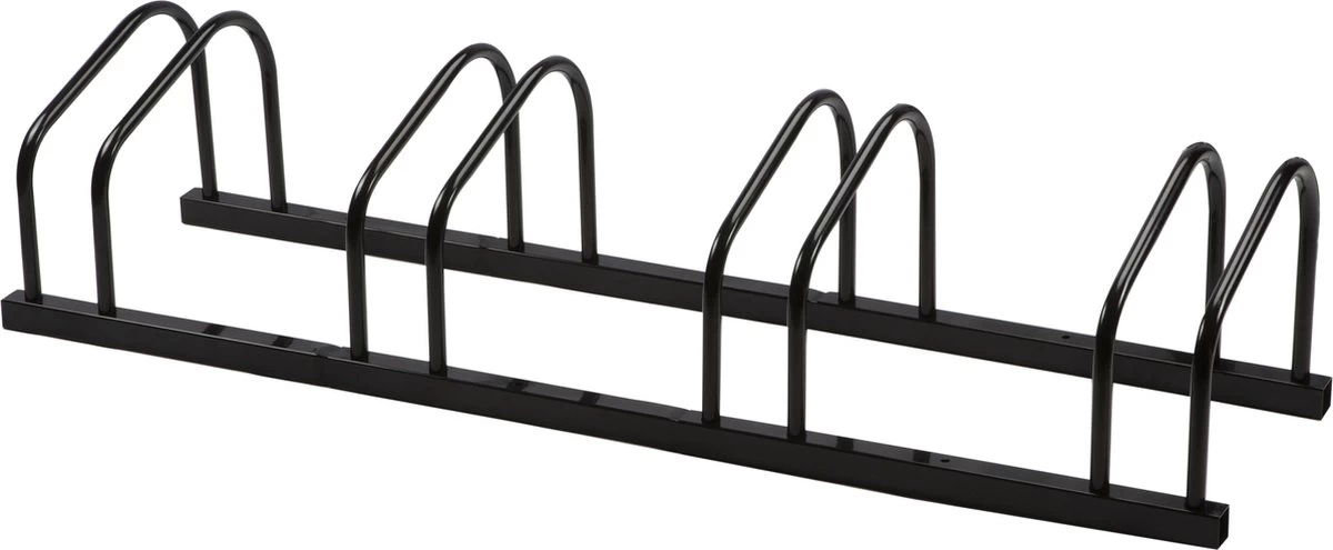 Alora Fietsenrek Voor 4 Fietsen Zwart- Met Muurbevestiging - Fietsen Rek