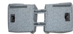 New Looxs Ivy Mondi Joy Dubbele Fietstas - 38 Liter - Grijs -Fietsonderdelen Winkel 1200x568 2