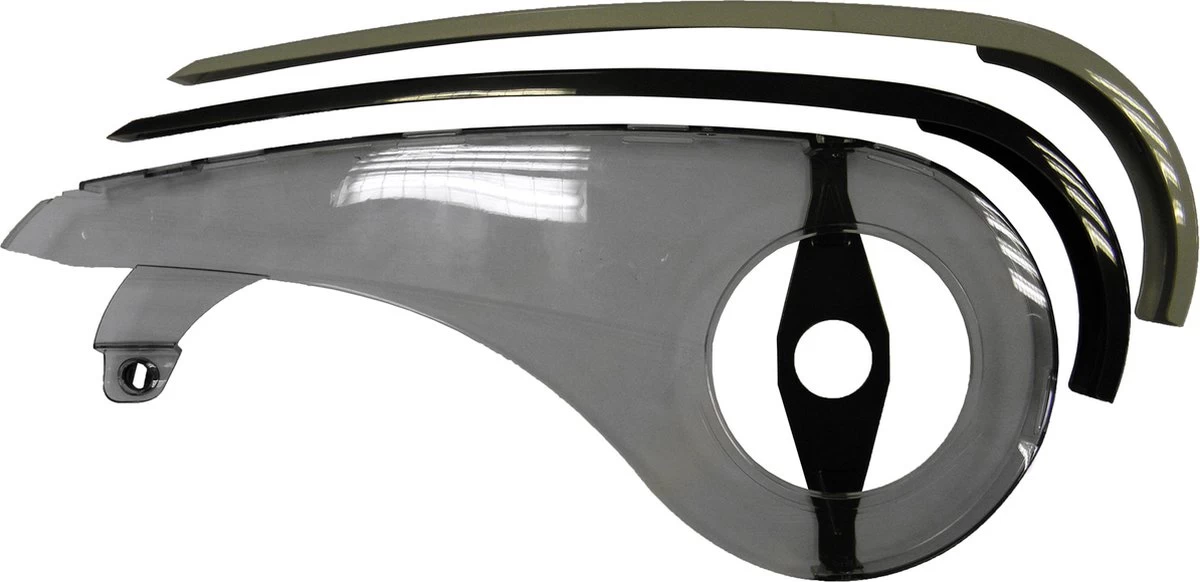 Kettingscherm Axa Scope 2 46-48T - Lichtgrijs Met Zwarte Rand (winkelverpakking) 5 Kettingscherm Axa Scope 2 46-48T - Lichtgrijs Met Zwarte Rand (winkelverpakking) - Afbeelding 5