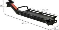 Merkloos Universele Fiets Bagagedrager - Voor Achterop Zadelpen Mountainbike/MTB/Racefiets - Achter Bagage Drager Rek - Met Quick Release Fietsframe Bevestiging - Bagagerek - Lichtgewicht Aluminium - Zwart -Fietsonderdelen Winkel 1200x620 1