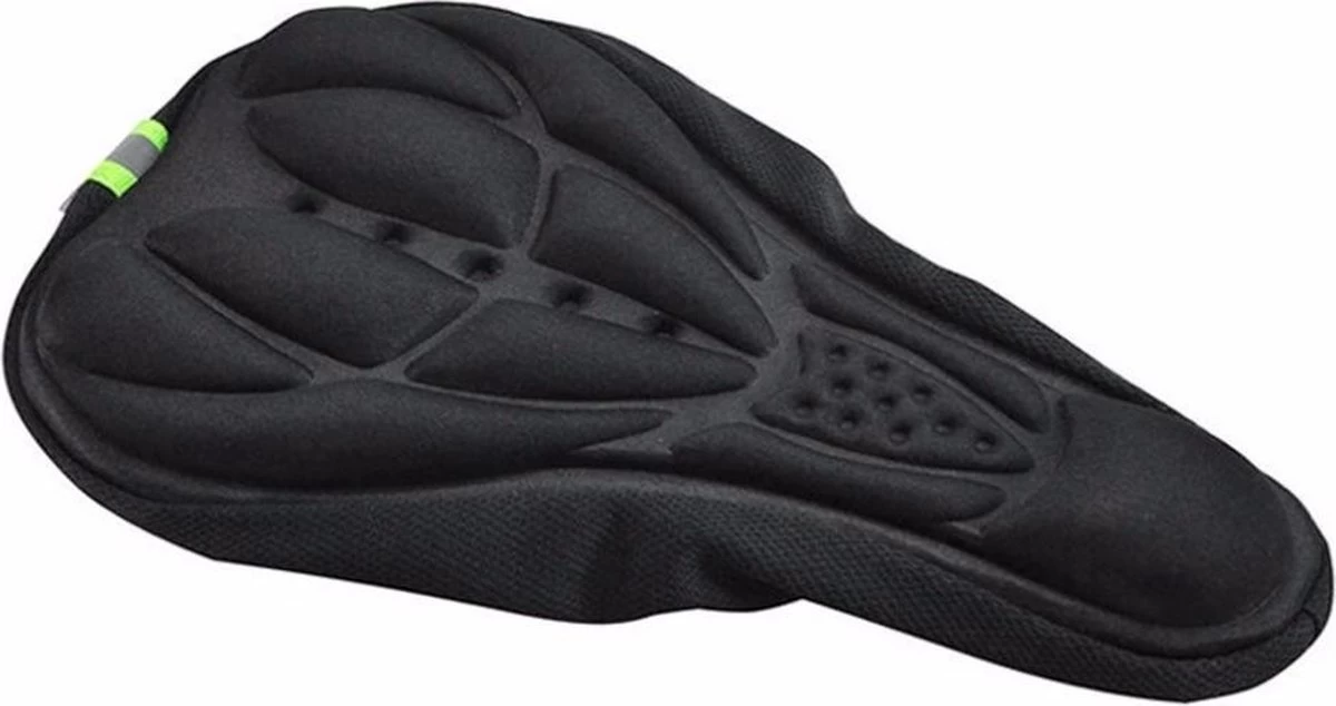 Merkloos 3D Fiets Zadelhoes - Cover - Overtrek - Uniseks - One Size - Volwassenen - Beschermkussen - Zwart 1 Merkloos 3D Fiets Zadelhoes - Cover - Overtrek - Uniseks - One Size - Volwassenen - Beschermkussen - Zwart