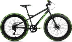 Ks Cycling Fiets Mountainbike MTB 24" Fat Bike SNW2458 Zwart-groen - 38 Cm -Fietsonderdelen Winkel 1200x710