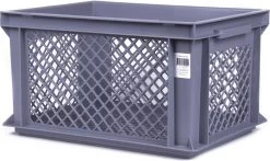 Benson Lastpak Fietskrat Kunststof Grijs - L40 X B30 X H22 Cm