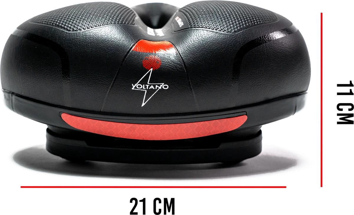Voltano Fietszadel Met Gelpads - Zwart/Rood - Uitsparing - Zadelvering - Unisex - Incl. Gratis Zadelstrop 3 Voltano Fietszadel Met Gelpads - Zwart/Rood - Uitsparing - Zadelvering - Unisex - Incl. Gratis Zadelstrop - Afbeelding 3