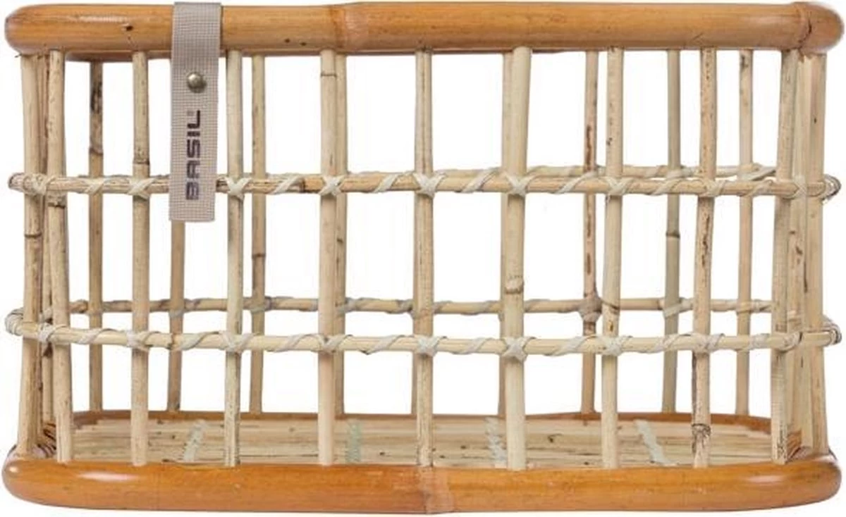 Basil Green Life Fietsmand L - Voor - Ecologisch Rotan - Large - Bruin - 30 Liter 2 Basil Green Life Fietsmand L - Voor - Ecologisch Rotan - Large - Bruin - 30 Liter - Afbeelding 2