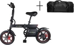 Elektrische Vouwfiets - Windgoo B20 PRO + Stepgo Reistas - 25 Km/h - Elektrische Fiets Opvouwbaar - Plooifiets Voor Kinderen & Volwassenen