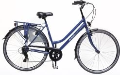 Amigo Moves - Damesfiets 28 Inch - Fiets Met 6 Versnellingen - Matblauw