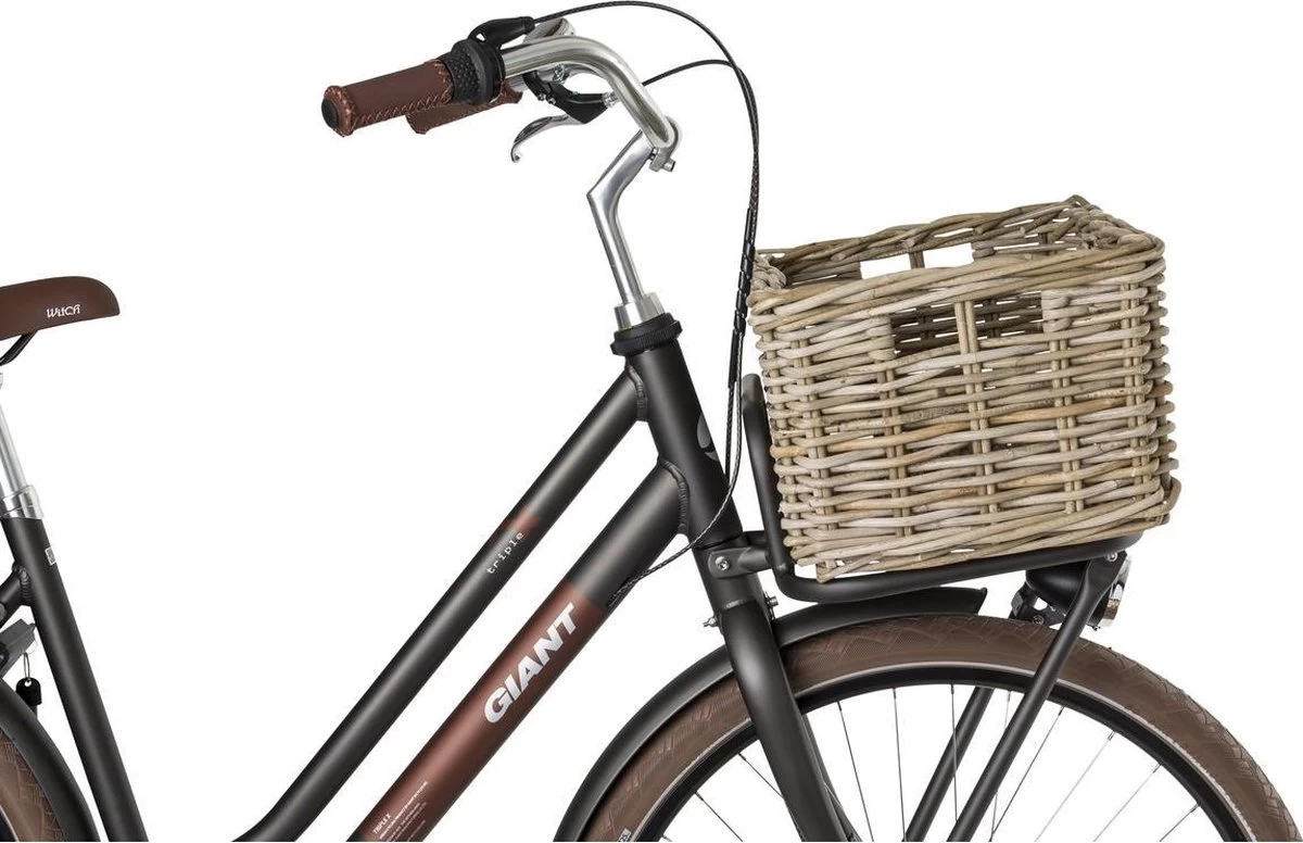 Fastrider Zeno Rotan Fietsmand - Naturel - 26L - Handgemaakt 2 Fastrider Zeno Rotan Fietsmand - Naturel - 26L - Handgemaakt - Afbeelding 2