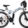 Myatu E-Bike 26-inch E-bike Voor Vrouwen En Mannen, Mountainbike Elektrische Fiets Met 36V 10.4AH Accu En Shimano 21 Versnellingen, 21 Versnellingen, Derailleur, 250 W