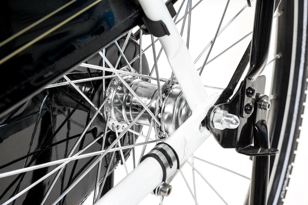 Amigo Eclypse Transportfiets 28 Inch - Omafiets Met Voordrager - Wit 4 Amigo Eclypse Transportfiets 28 Inch - Omafiets Met Voordrager - Wit - Afbeelding 4