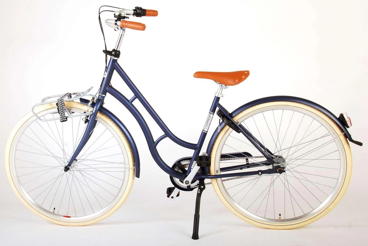Volare Lifestyle Meisjesfiets - Tiener - 48 Cm - Lage Zadelstand - Blauw - 3 Versnellingen 5 Volare Lifestyle Meisjesfiets - Tiener - 48 Cm - Lage Zadelstand - Blauw - 3 Versnellingen - Afbeelding 5