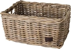 Fastrider Zeno Rotan Fietsmand - Naturel - 26L - Handgemaakt