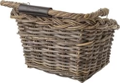 Fastrider Elif Rotan Fietsmand - Bruin - 16L - Handgemaakt