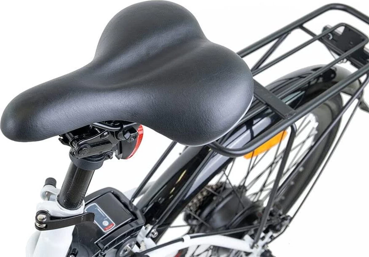 Myatu E-bike 26 Inch City Pedelec Voor Dames En Heren, Elektrische Fiets Met 12,5Ah Accu, 6 Versnellingen Shimano, Derailleur Versnellingen, Achter Motor 250 W-Zwart 7 Myatu E-bike 26 Inch City Pedelec Voor Dames En Heren, Elektrische Fiets Met 12,5Ah Accu, 6 Versnellingen Shimano, Derailleur Versnellingen, Achter Motor 250 W-Zwart - Afbeelding 7