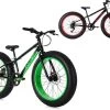 Ks Cycling Fiets Mountainbike MTB 24" Fat Bike SNW2458 Zwart-groen - 38 Cm