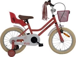 2Cycle Paris Meisjesfiets - 16 Inch - Roze-Wit - Met Poppenzitje - Meisjesfiets -Fietsonderdelen Winkel 1200x905