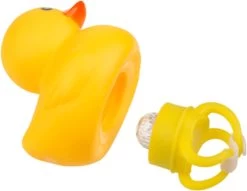 Merkloos Piepende Eend Met Led Licht Voor Op De Fiets -Fietsonderdelen Winkel 1200x929