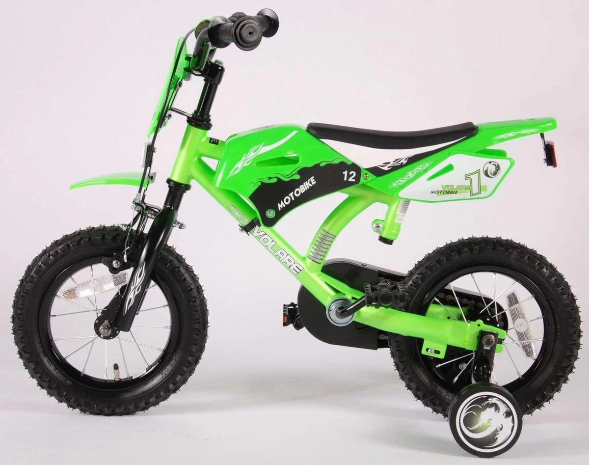 Volare Motobike Kinderfiets - Jongens - 12 Inch - Groen - 95% Afgemonteerd 14 Volare Motobike Kinderfiets - Jongens - 12 Inch - Groen - 95% Afgemonteerd - Afbeelding 14