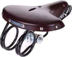 Lepper L-85 Hammock Fietszadel - Leer - Heren - Bruin -Fietsonderdelen Winkel 1200x958