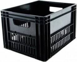 Kunststof Fietskrat 41 Liter Zwart