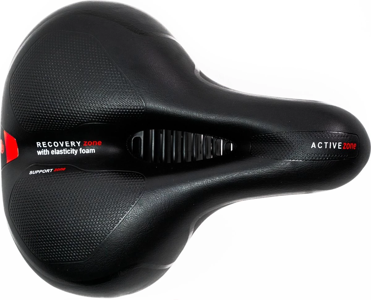 Voltano Fietszadel Met Gelpads - Zwart/Rood - Uitsparing - Zadelvering - Unisex - Incl. Gratis Zadelstrop 8 Voltano Fietszadel Met Gelpads - Zwart/Rood - Uitsparing - Zadelvering - Unisex - Incl. Gratis Zadelstrop - Afbeelding 8