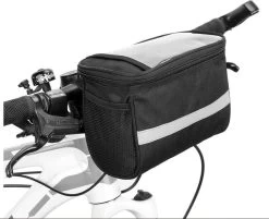 Fietstas Stuur Stuurtas Voor Fiets Met Smartphone- Of Kaarthouder - Zwart -Fietsonderdelen Winkel 1200x977 2