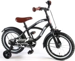 Volare Black Cruiser Kinderfiets - Jongens - 14 Inch - Zwart - 95% Afgemonteerd -Fietsonderdelen Winkel 1200x982