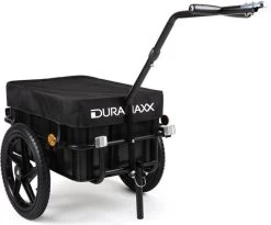 DURAMAXX Big Mike Fietskar - Fietsaanhanger - 70 Liter - Zwart
