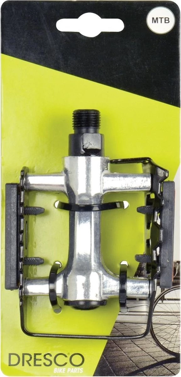 Dresco - Fietspedalen - MTB - Chroom/Zwart 4 Dresco - Fietspedalen - MTB - Chroom/Zwart - Afbeelding 4