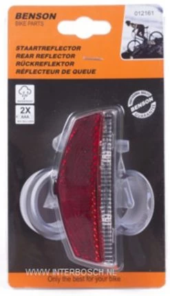 Benson Fiets Achterlicht / Staartreflector Fietsverlichting 2x LED Universeel -Fietsonderdelen Winkel 688x1200