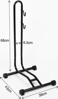 Decopatent® Fietsrek Om Fiets Horizontaal Te Stallen - Fietsstaander Standaard - Fietsrek Voor 1 Fiets - Voor Racefiets MTB E-bike -Fietsonderdelen Winkel 712x1200