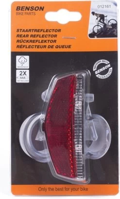 Benson Fiets Achterlicht / Staartreflector Fietsverlichting 2x LED Universeel -Fietsonderdelen Winkel 726x1200 2