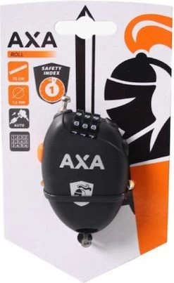 Axa Roll - Retractable Kabelcijferslot - 75 Cm - Zwart - AXA Cijferslot - Kabelslot - Voor Ski's - Snowboards - Fiets - Gereedschap - Racefiets - Mountainbike - Backpack -Fietsonderdelen Winkel 735x1200 4