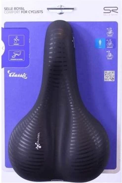 Selle Royal Avenue Moderate 8467 - Fietszadel - Gel - Zwart -Fietsonderdelen Winkel 798x1200 2
