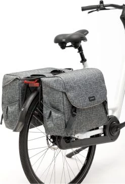 New Looxs Ivy Mondi Joy Dubbele Fietstas - 38 Liter - Grijs -Fietsonderdelen Winkel 813x1200 3