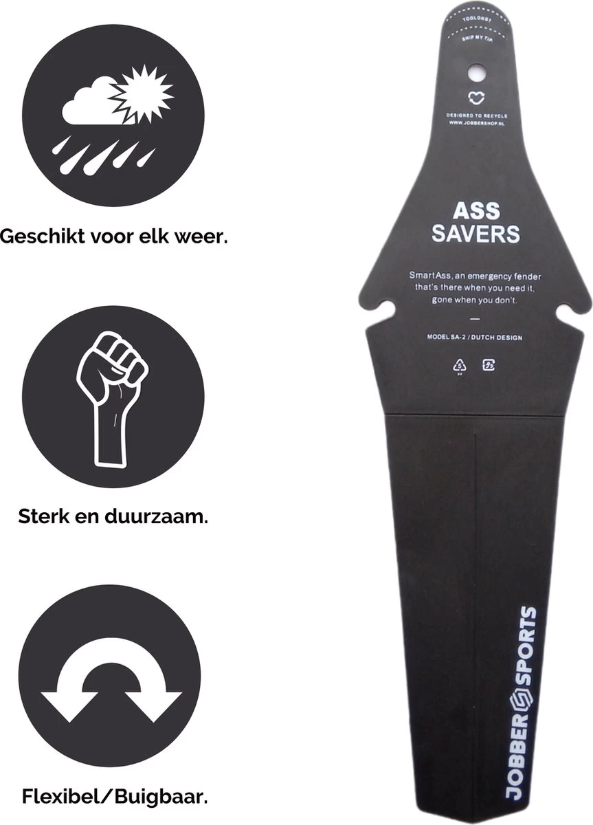 Jobber Sports - Ass Saver - Achterspatbord - Spatbord - Mountainbike 2 Jobber Sports - Ass Saver - Achterspatbord - Spatbord - Mountainbike - Afbeelding 2