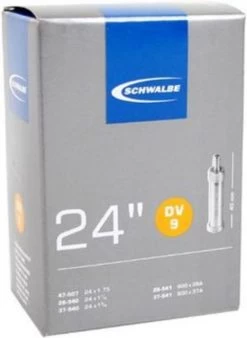 Schwalbe Binnenband - DV9 - 24 Inch X 1 1/8 - 1.75 - Hollands Ventiel - 32mm -Fietsonderdelen Winkel 876x1200