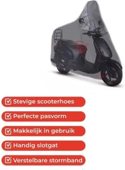 CUHOC Scooterhoes Voor De Sym Fiddle 2 & 3 (Met Hoog Windscherm) Stofvrij / Ademend / Waterdicht Redlabel -Fietsonderdelen Winkel 881x1200 2