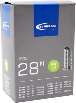 Schwalbe Binnenband - AV17 - 28 Inch X 1.10 - 1.75 - Auto Ventiel - 40mm -Fietsonderdelen Winkel 883x1200