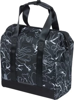 Basil Grand Flower Fietsshopper - Enkele Fietstas - 23 Liter - Zwart -Fietsonderdelen Winkel 887x1200 3