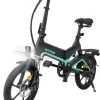 Merkloos Hitway 14F005 Elektrische Fiets E-bike | Opvouwbaar | 250W Motor | 7.5Ah | 16" | Zwart / Groen